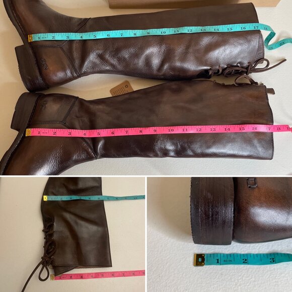 New BED STU Manchester Teak Glaze Riding Boots Size 7 - Picture 15 of 16